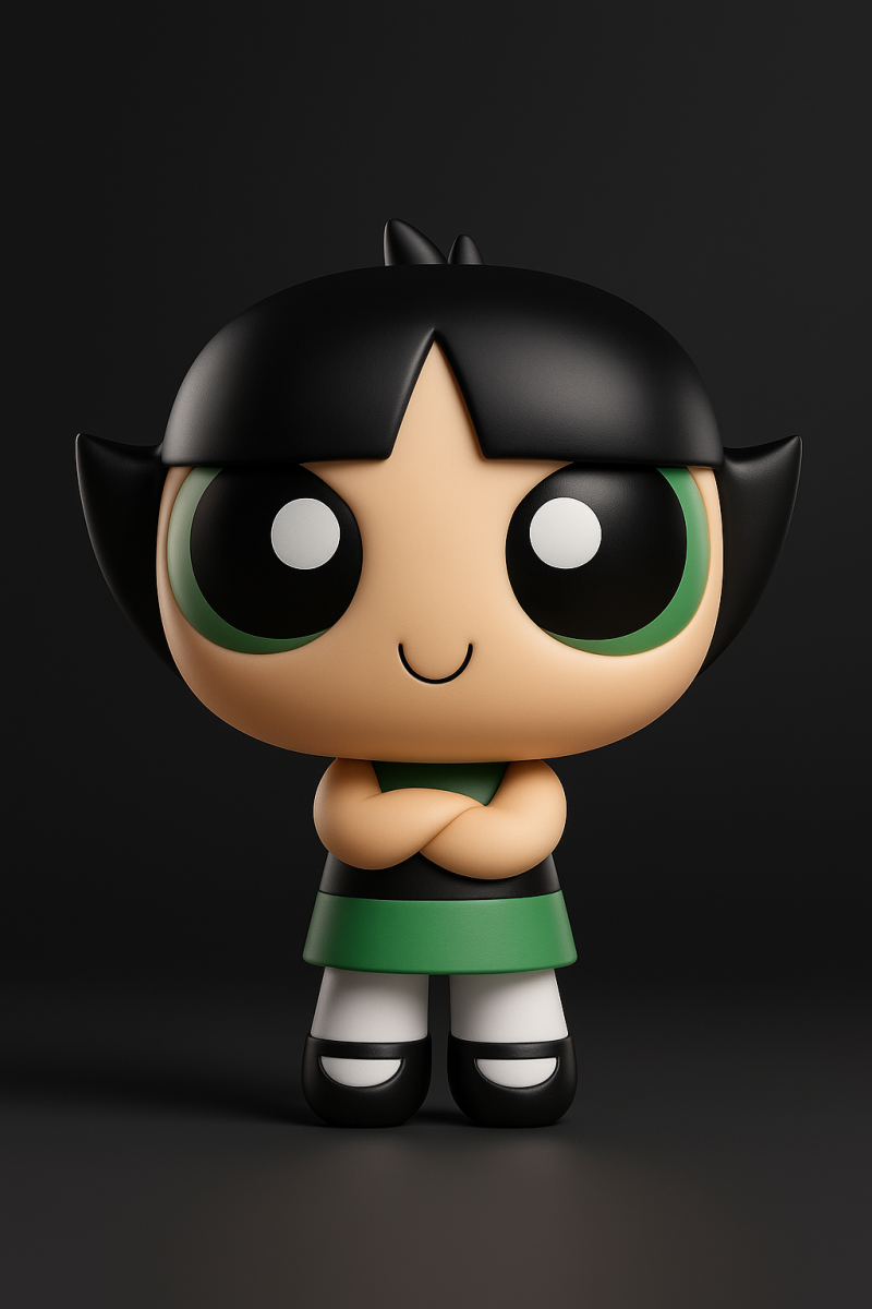 BUTTERCUP Powerpuff Girls 3D Print Model .c4d .max .obj .3ds .fbx .stl .blend