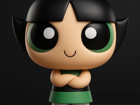 BUTTERCUP Meninas Superpoderosas Modelo de Impressão 3D