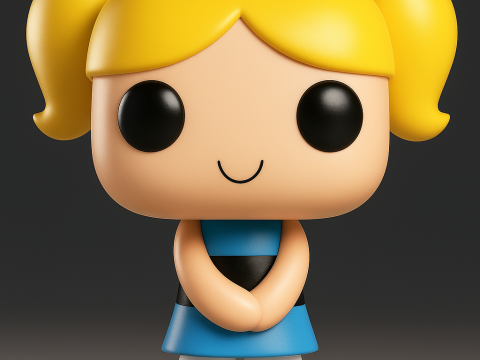 BUBBLES Powerpuff Girls 3D 프린트 모델