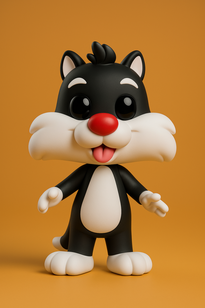 Sylvester - Looney Tunes Modello di stampa 3D .c4d .max .obj .3ds .fbx .stl .blend