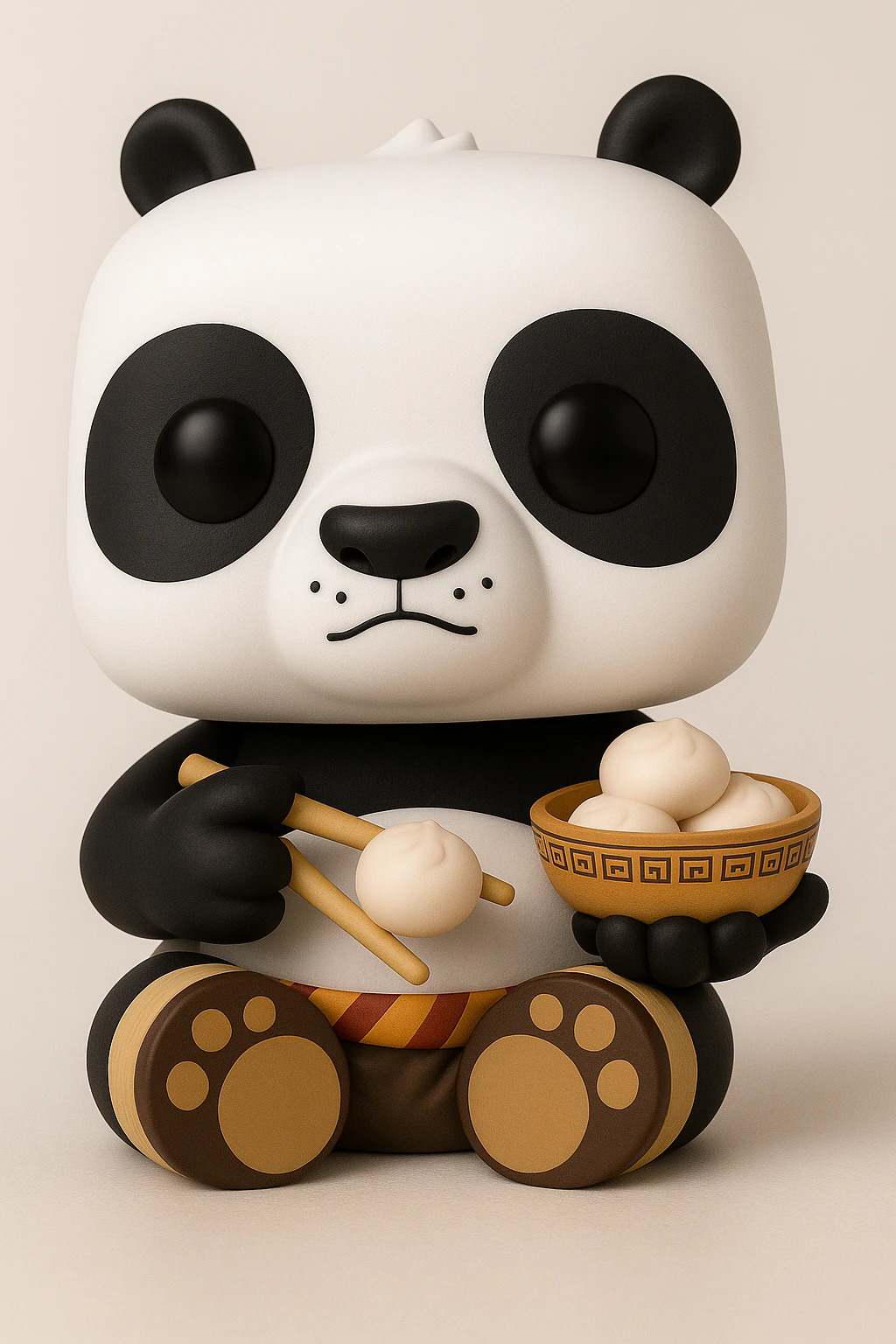 Kung Fu Panda 3D Print Model .c4d .max .obj .3ds .fbx .stl .blend