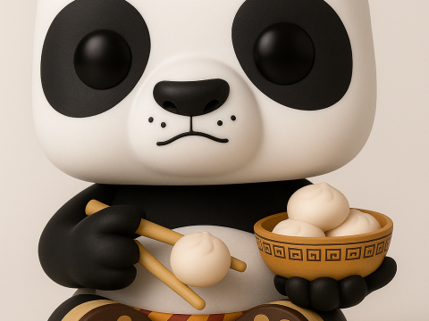 Kung Fu Panda 3D Print Model