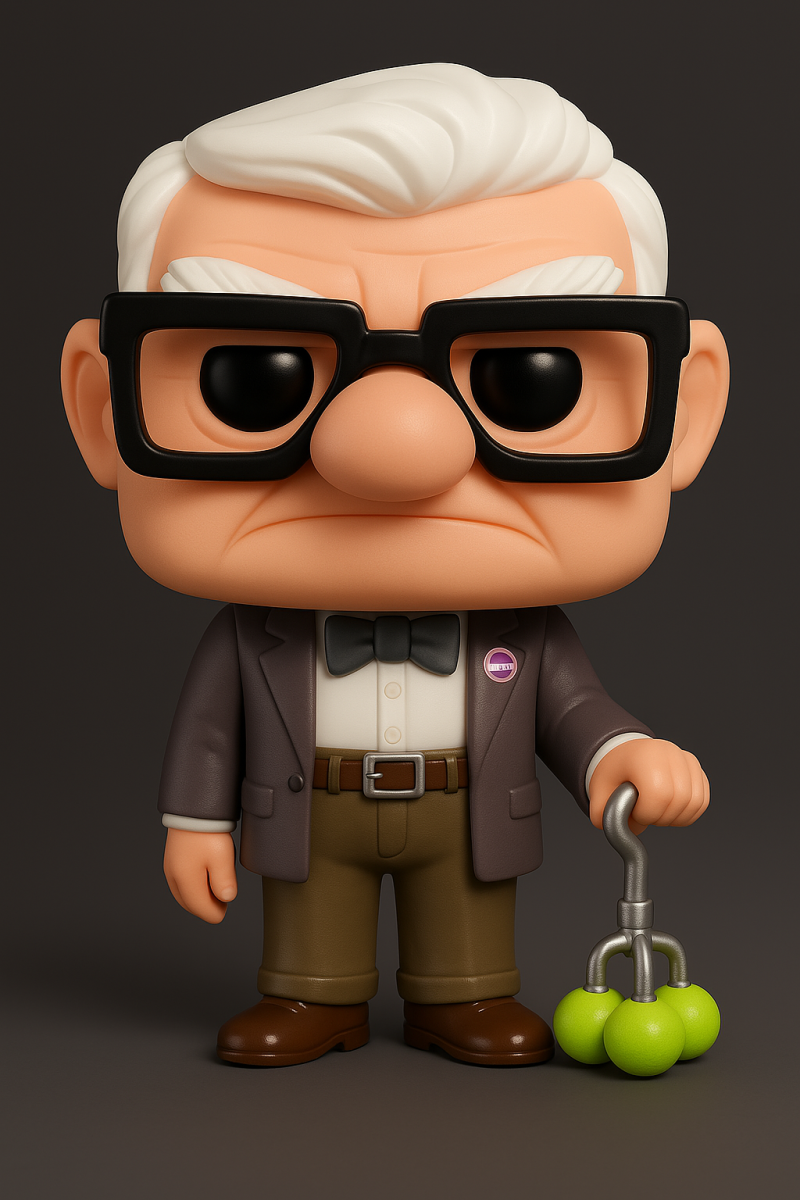 Carl Fredricksen - Grandpa Up Movie 3D Baskı Modeli .c4d .max .obj .3ds .fbx .stl .blend