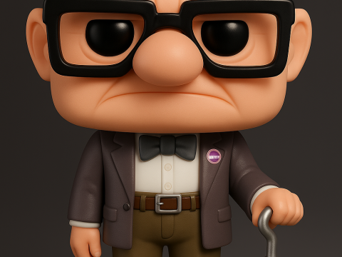Carl Fredricksen - Grandpa Up Movie 3D 프린트 모델