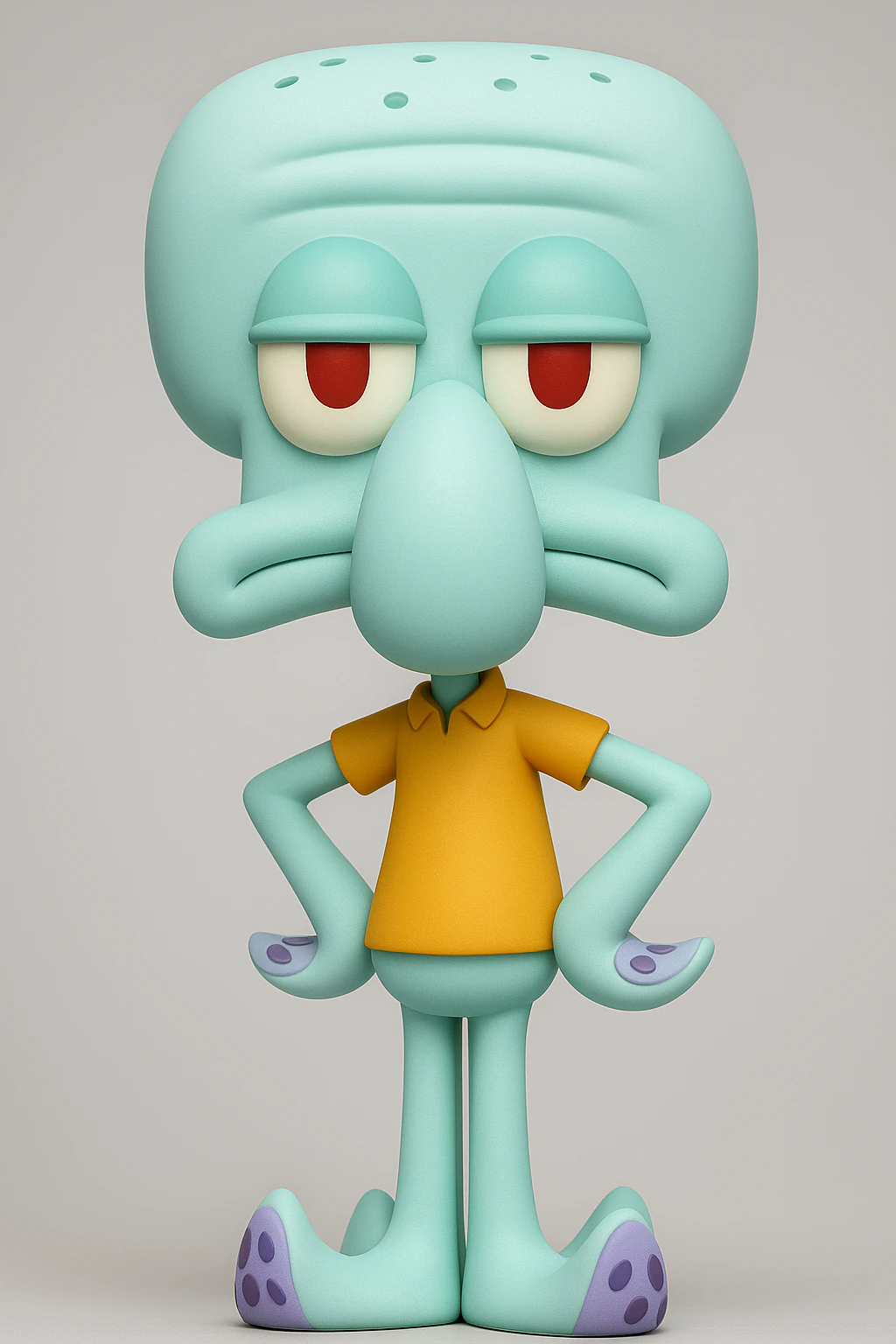 Squidward Tentacles - SpongeBob SquarePants 3D Print Model .c4d .max .obj .3ds .fbx .stl .blend 