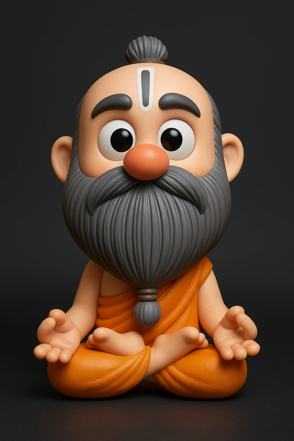 Meditating Monk 3D Print Model .c4d .max .obj .3ds .fbx .stl .blend 