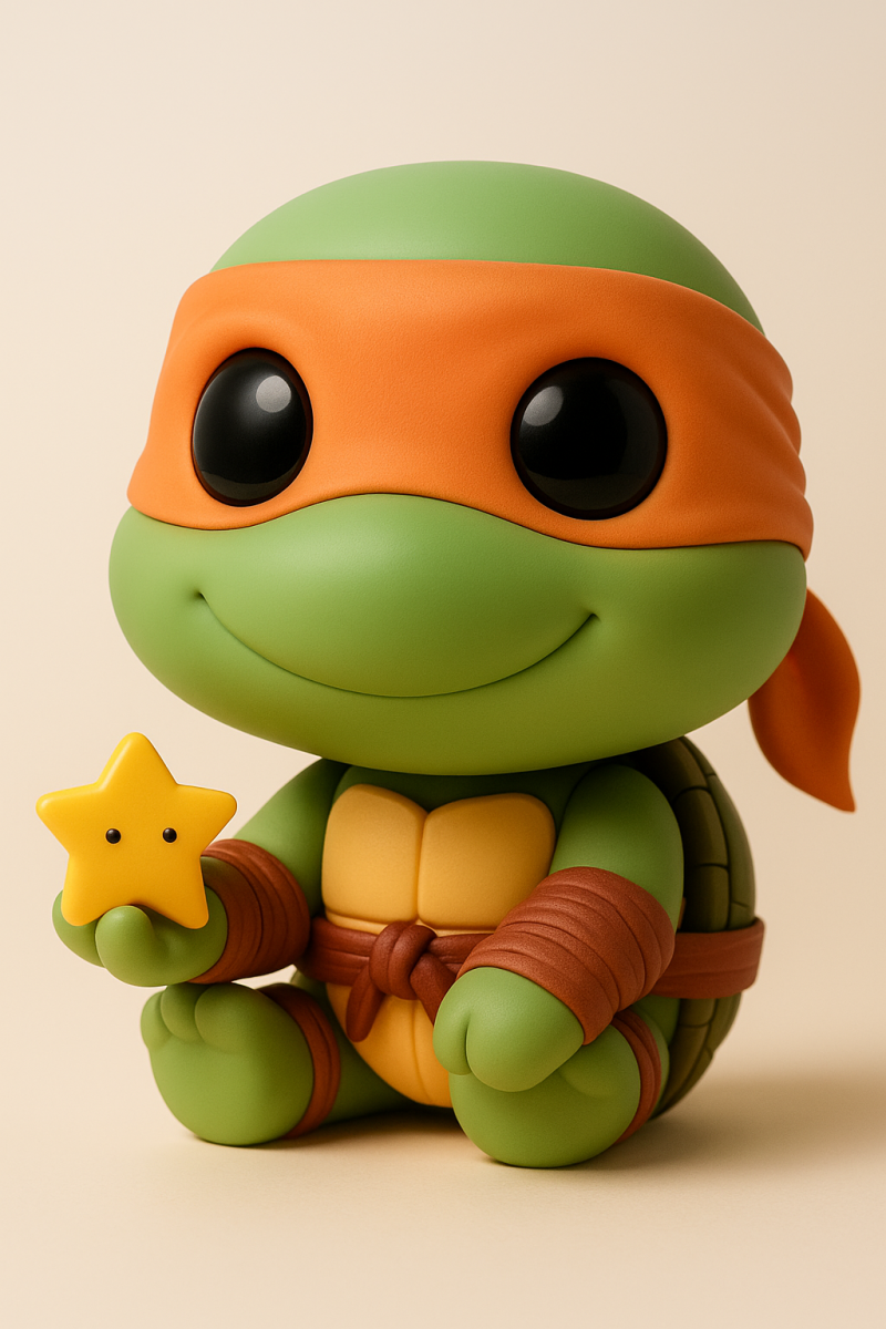 Michelangelo - Teenage Mutant Ninja Turtles 3D Print Model .c4d .max .obj .3ds .fbx .stl .blend