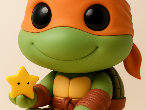 Michelangelo - Teenage Mutant Ninja Turtles 3D 打印模型