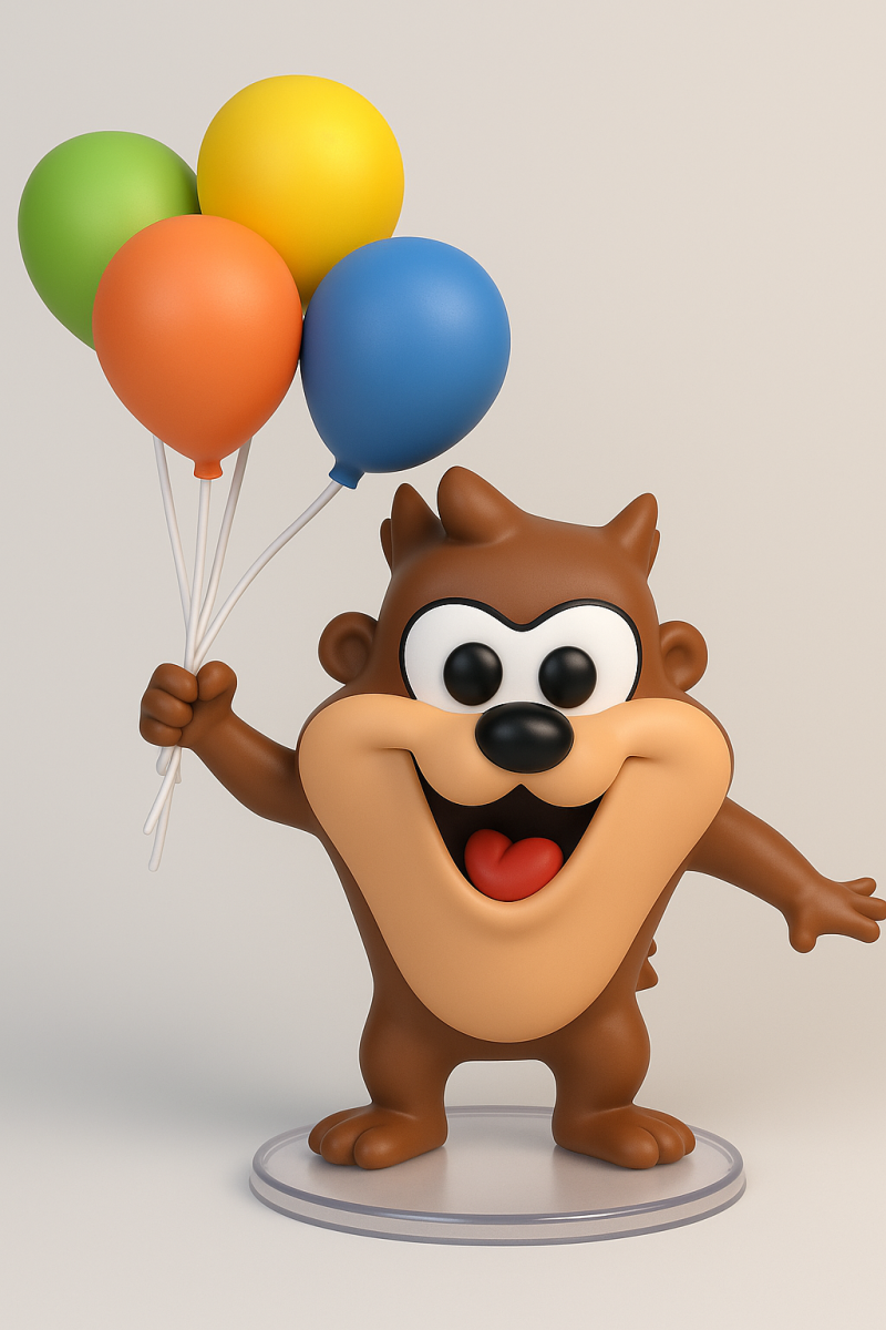 Tasmanian Devil - Looney Tunes 3D Druckmodell .c4d .max .obj .3ds .fbx .stl .blend