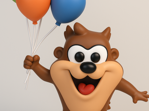 Tasmanian Devil - Looney Tunes 3D Принт Модель