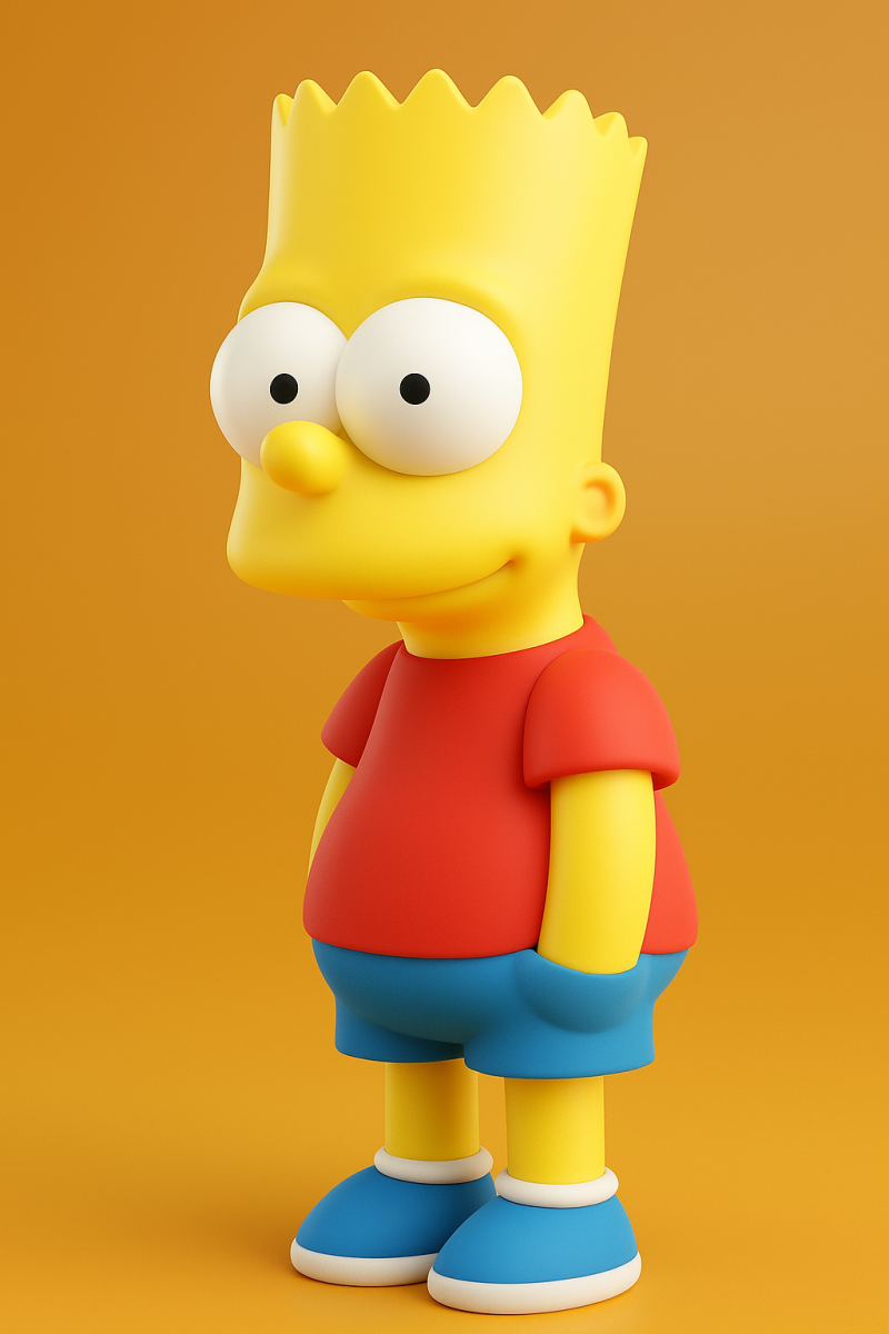 Bart Simpson Modèles 3D en vedette .c4d .max .obj .3ds .fbx .stl .blend