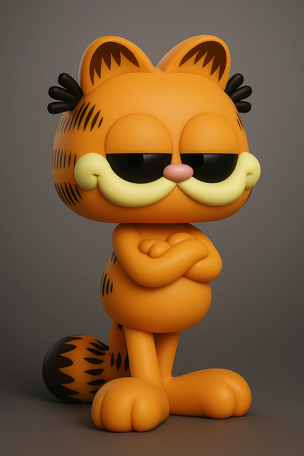 Garfield the Cat 3D Print Model .c4d .max .obj .3ds .fbx .stl .blend 