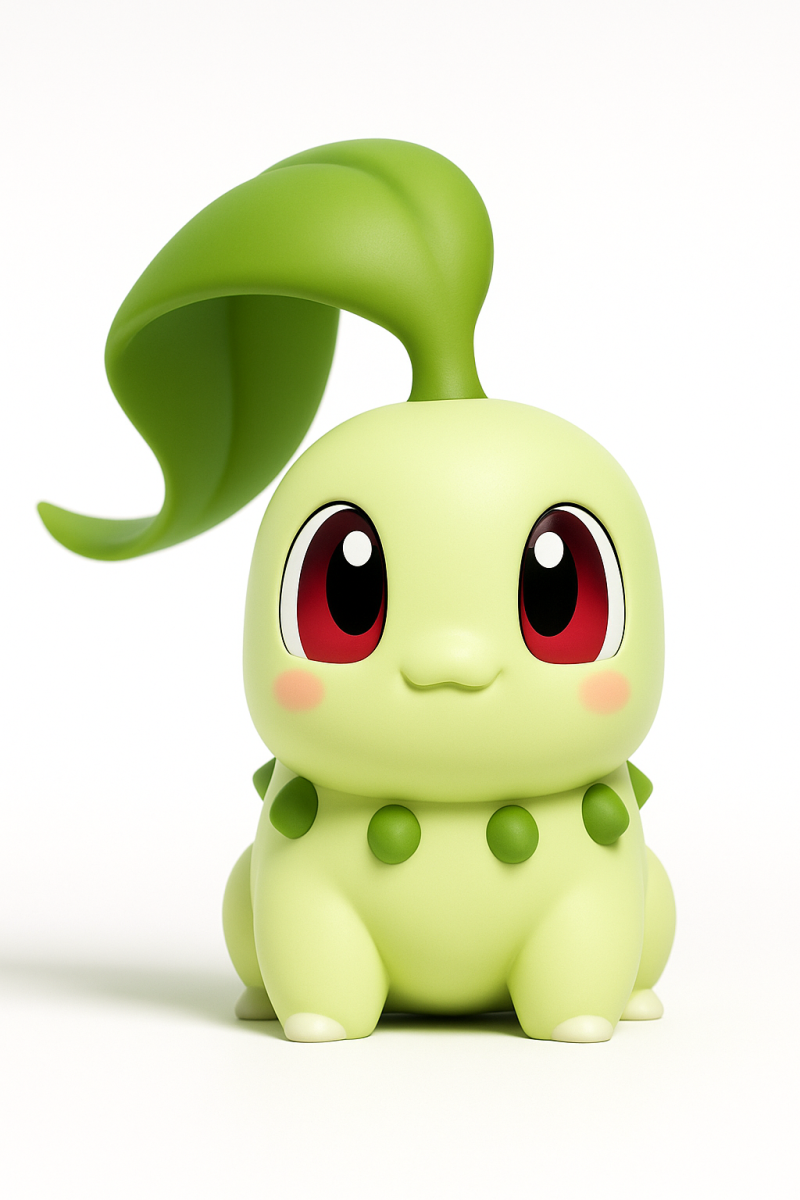 Pokemon Chikorita 3d Art 3D Print Model .c4d .max .obj .3ds .fbx .stl .blend