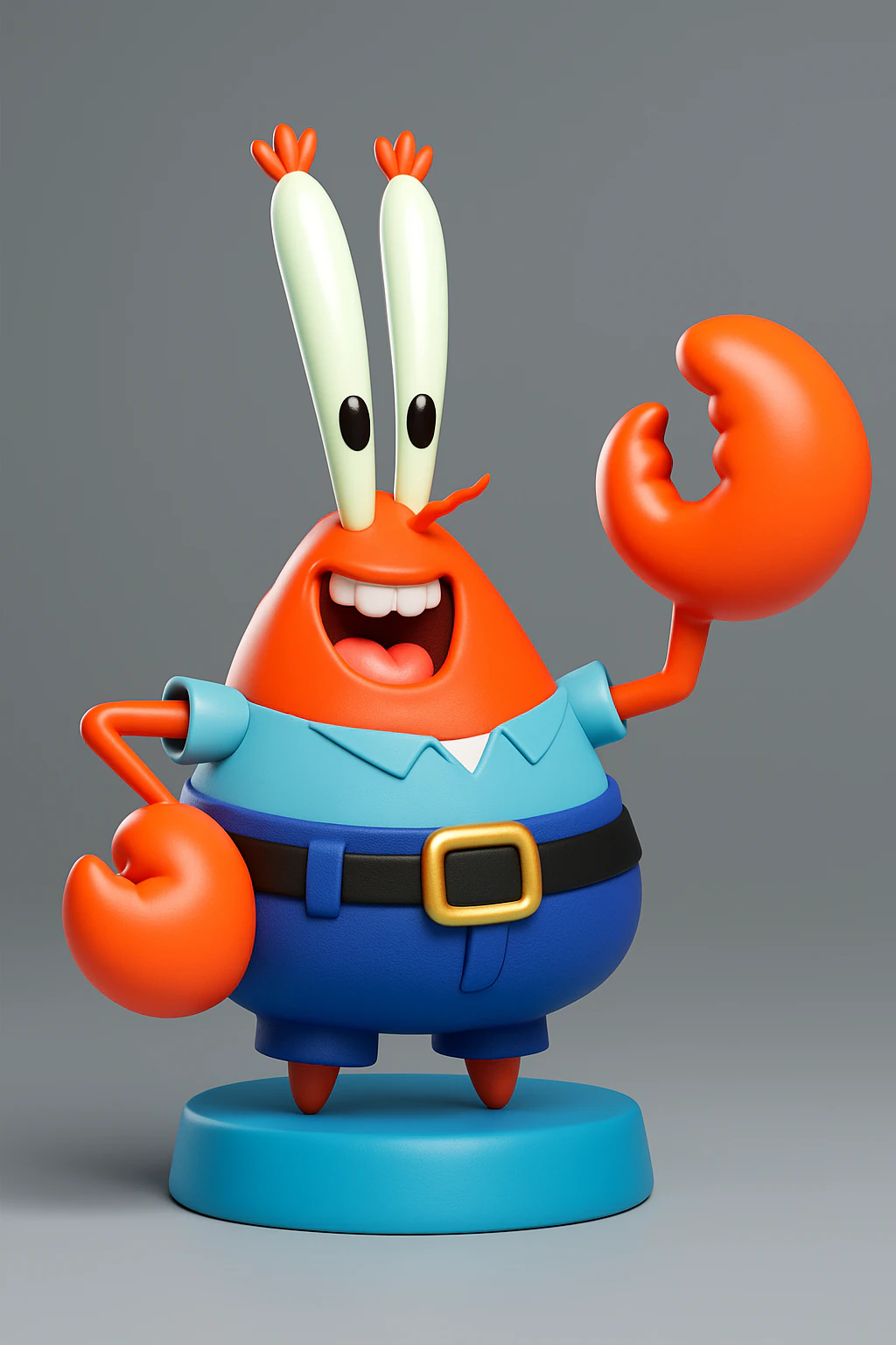 SpongeBob SquarePants Mr Krabs 3D Print Model .c4d .max .obj .3ds .fbx .stl .blend 