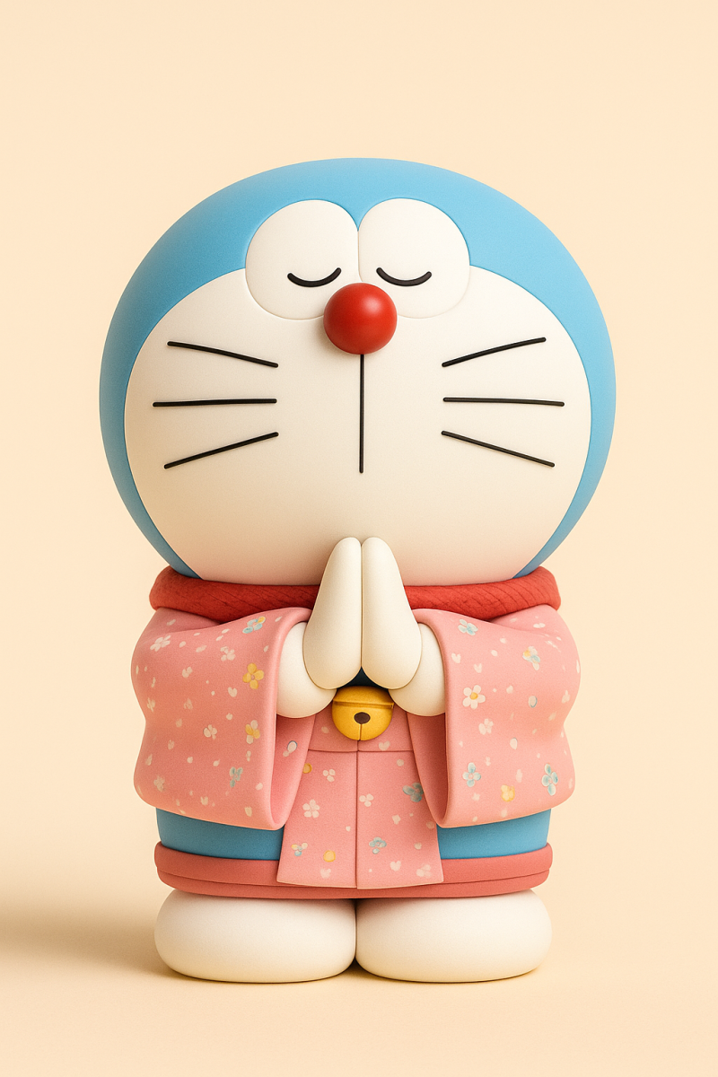 Doraemon 3D 프린트 모델 .c4d .max .obj .3ds .fbx .stl .blend