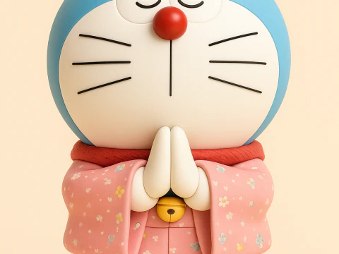 도라에몽 3D 프린트 모델