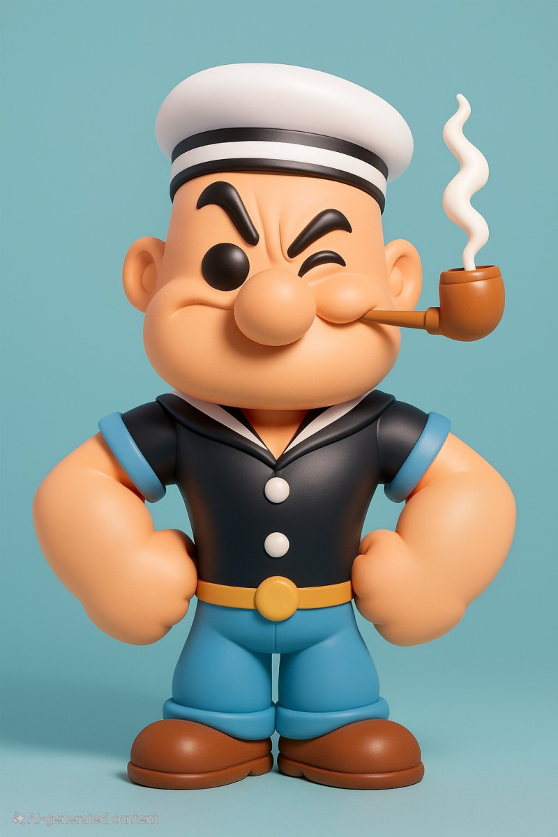 Popeye 3D Print Model .c4d .max .obj .3ds .fbx .stl .blend
