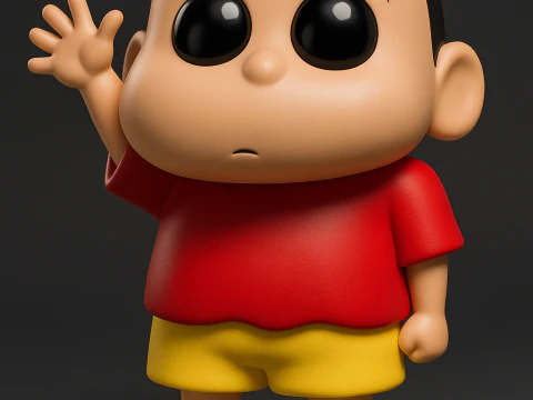 Синчан мультфильм 3D Принт Модель