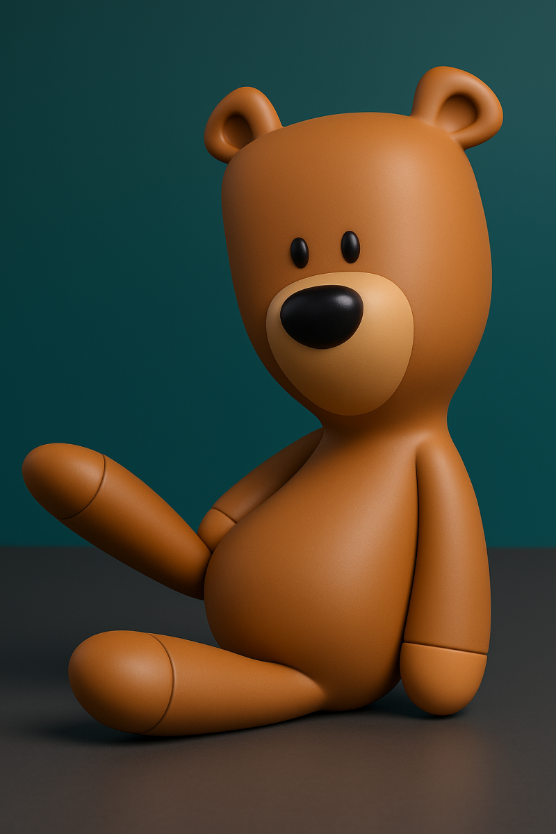 Mr Bean Teddy 3D Print Model .c4d .max .obj .3ds .fbx .stl .blend