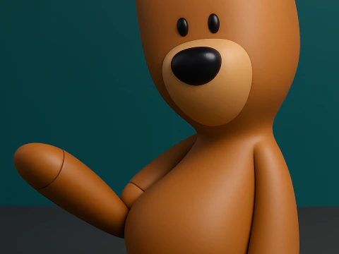 Senhor Feij&atilde;o Teddy Modelo de Impressão 3D