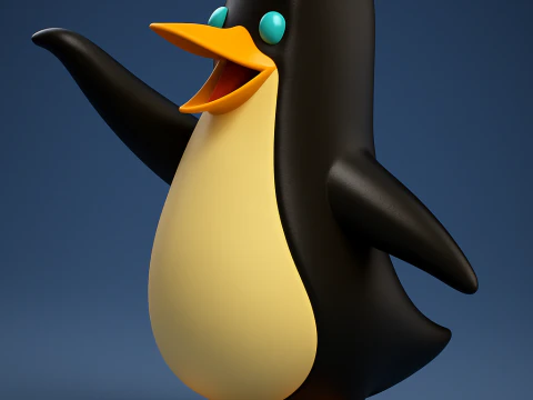 Генри Пингвин - мультфильм Освальда 3D Принт Модель