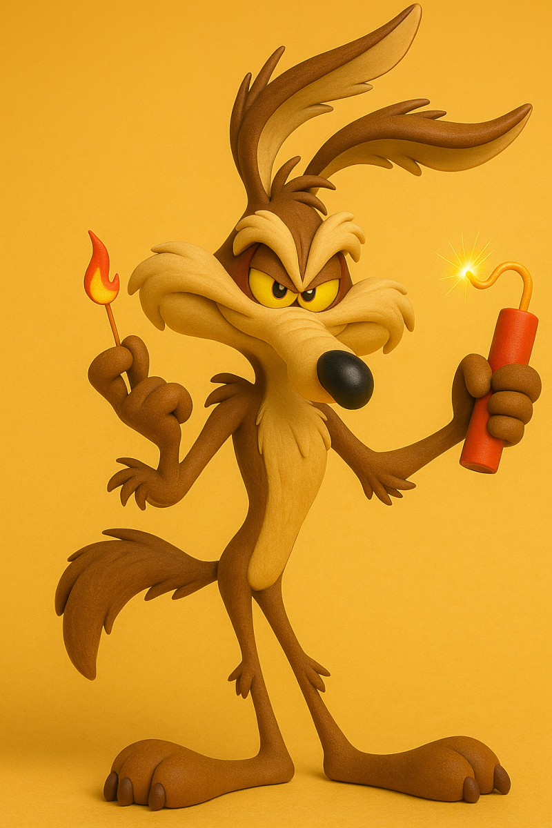 Wile E Coyote 3D 打印模型 .c4d .max .obj .3ds .fbx .stl .blend 