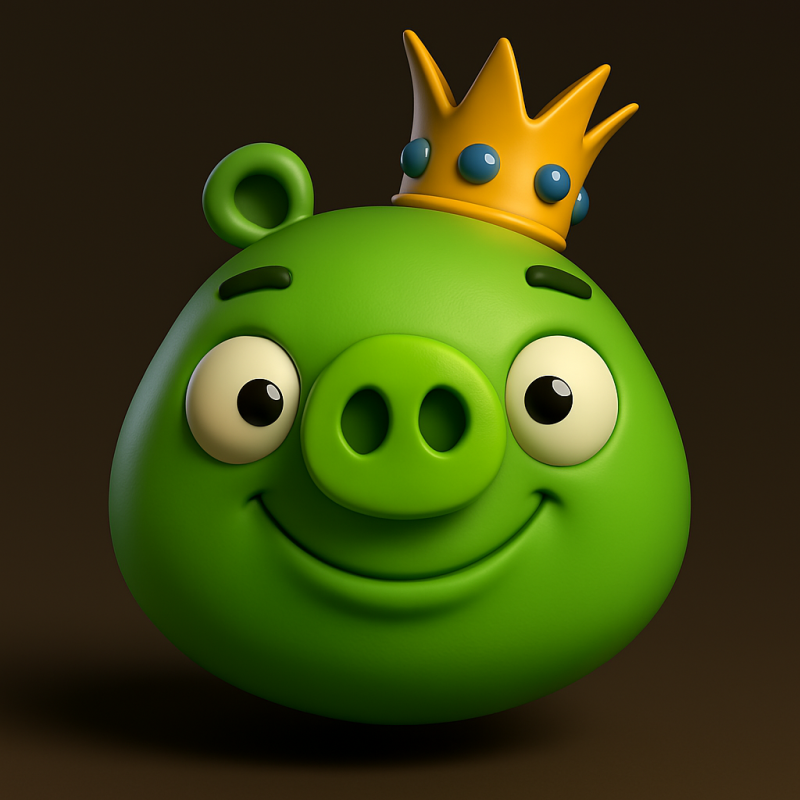 King Pig from Angry Birds 3D Принт Модель .c4d .max .obj .3ds .fbx .stl .blend 