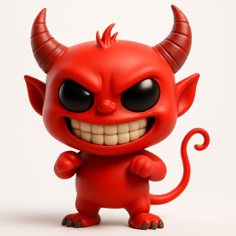 Demonic Red Figure 3D 打印模型 .c4d .max .obj .3ds .fbx .stl .blend 