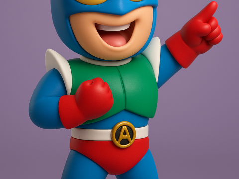 Action Kamen Modèles 3D en vedette