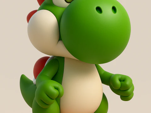 Nintendo Mario Yoshi Modello di stampa 3D