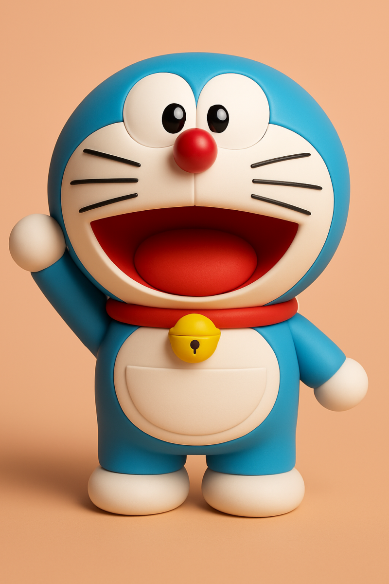 Doraemon 3D 프린트 모델 .c4d .max .obj .3ds .fbx .stl .blend