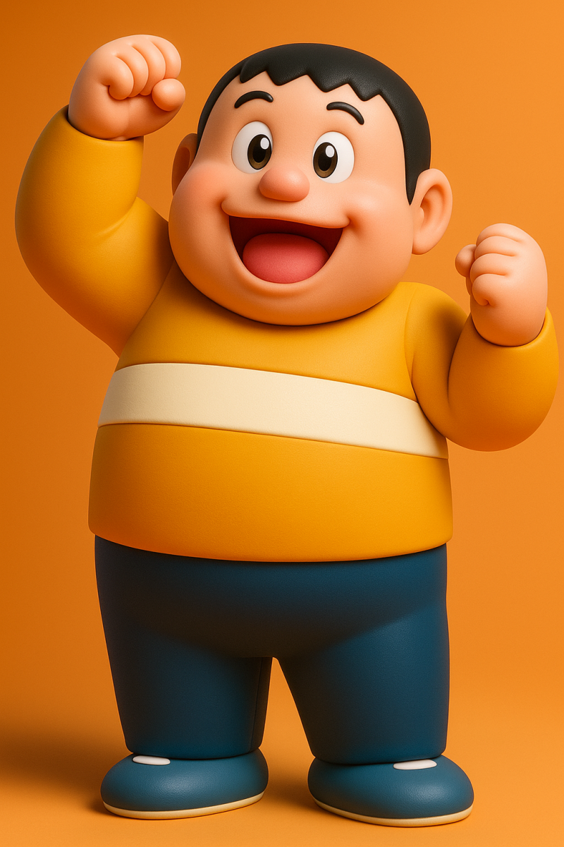 Gian - Doraemon 3D Принт Модель .c4d .max .obj .3ds .fbx .stl .blend