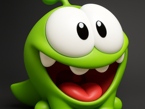 Cut the Rope Om Nom 3dd Model 3D 프린트 모델