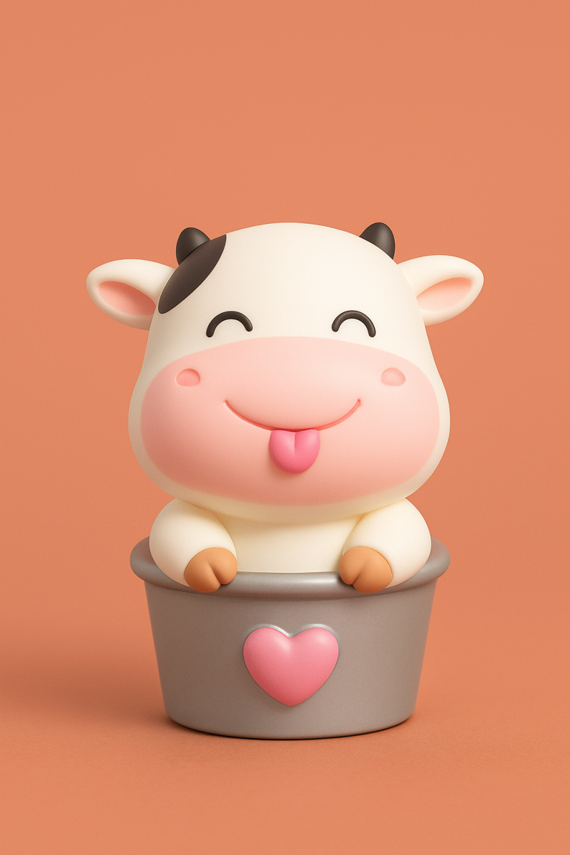 Kawaii Cow 3D 프린트 모델 .c4d .max .obj .3ds .fbx .stl .blend