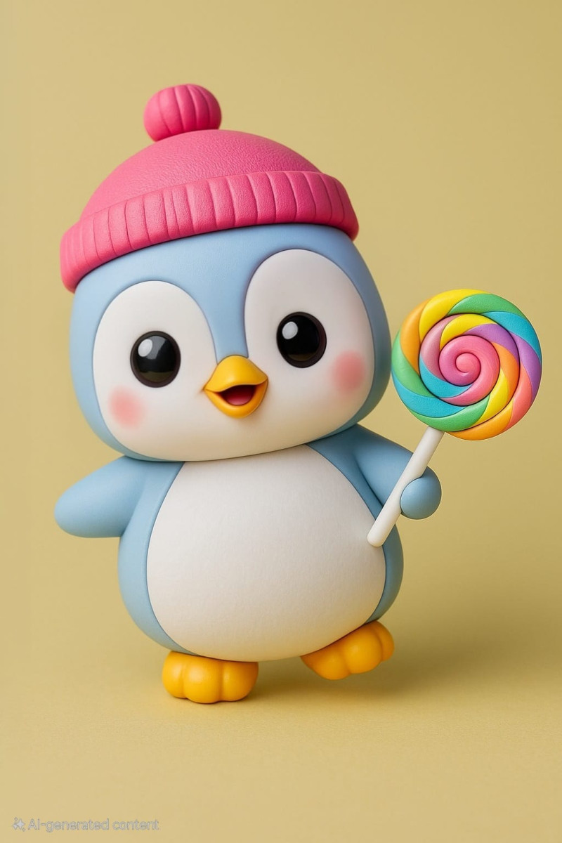 Kawaii Penguin Model Cetak 3D .c4d .max .obj .3ds .fbx .stl .blend