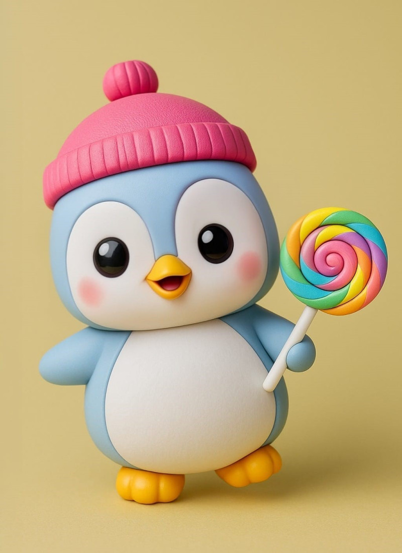 Kawaii Penguin Modello di stampa 3D .c4d .max .obj .3ds .fbx .stl .blend 