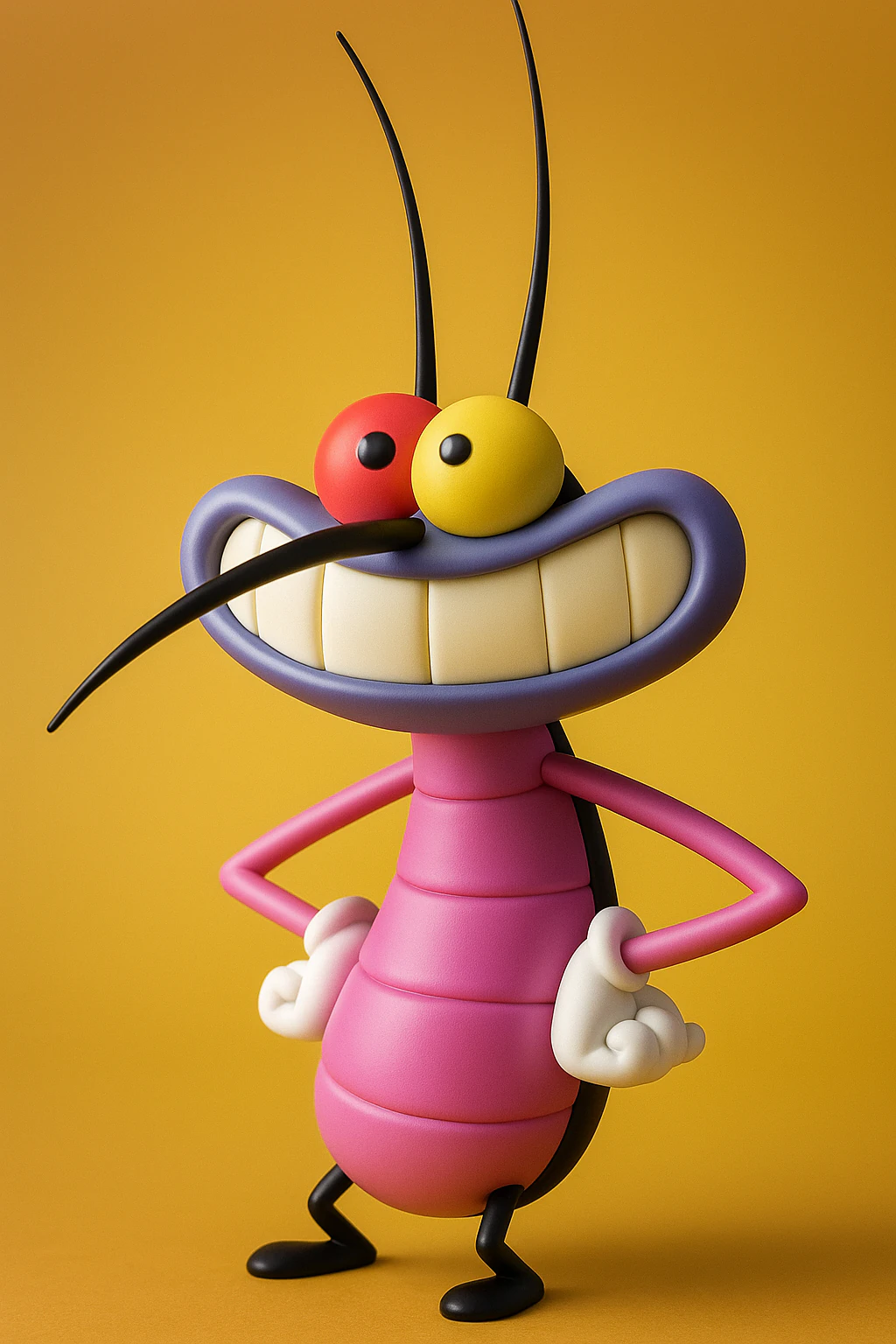 Joey - Oggy and the Cockroaches 3D Print Model .c4d .max .obj .3ds .fbx .stl .blend 