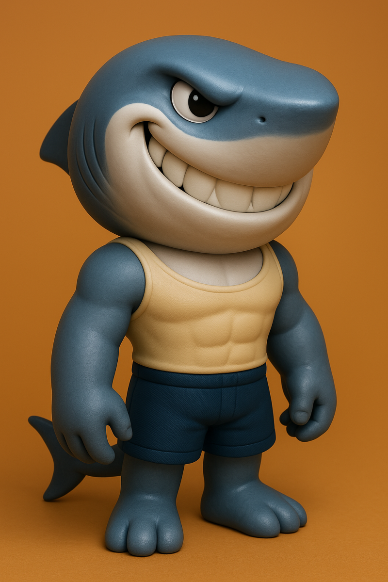King Shark - The Suicide Squad 3D Принт Модель .c4d .max .obj .3ds .fbx .stl .blend 