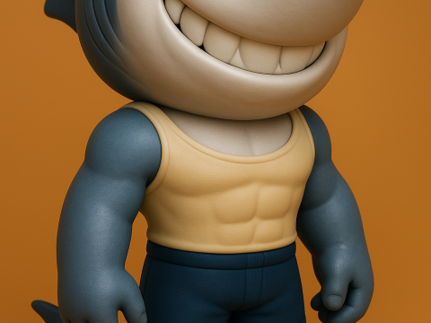 King Shark - The Suicide Squad Model do druku 3D