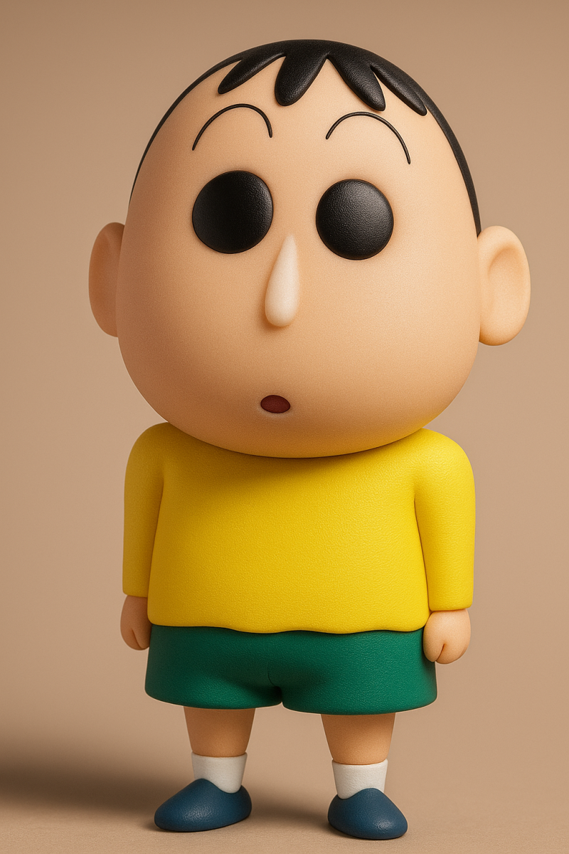 Bo-chan from Shinchan Model Cetak 3D .c4d .max .obj .3ds .fbx .stl .blend