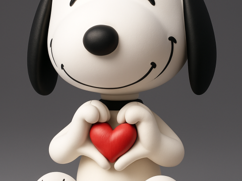 Valentines Day Snoopy - Peanuts Model do druku 3D