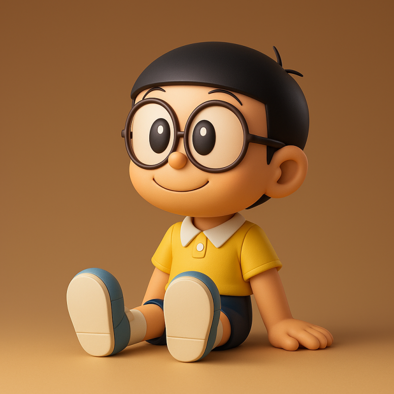 Nobita Nobi - Doraemon 3D 프린트 모델 .c4d .max .obj .3ds .fbx .stl .blend 