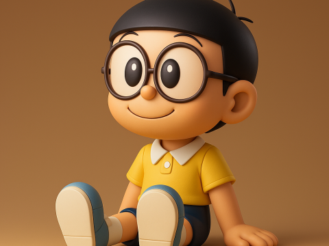 Nobita Nobi - Doraemon Modèles 3D en vedette