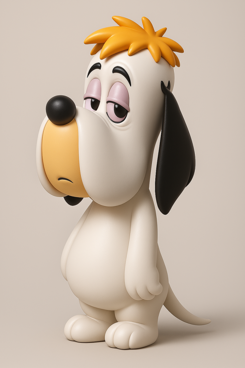 Droopy Dog 3D 打印模型 .c4d .max .obj .3ds .fbx .stl .blend