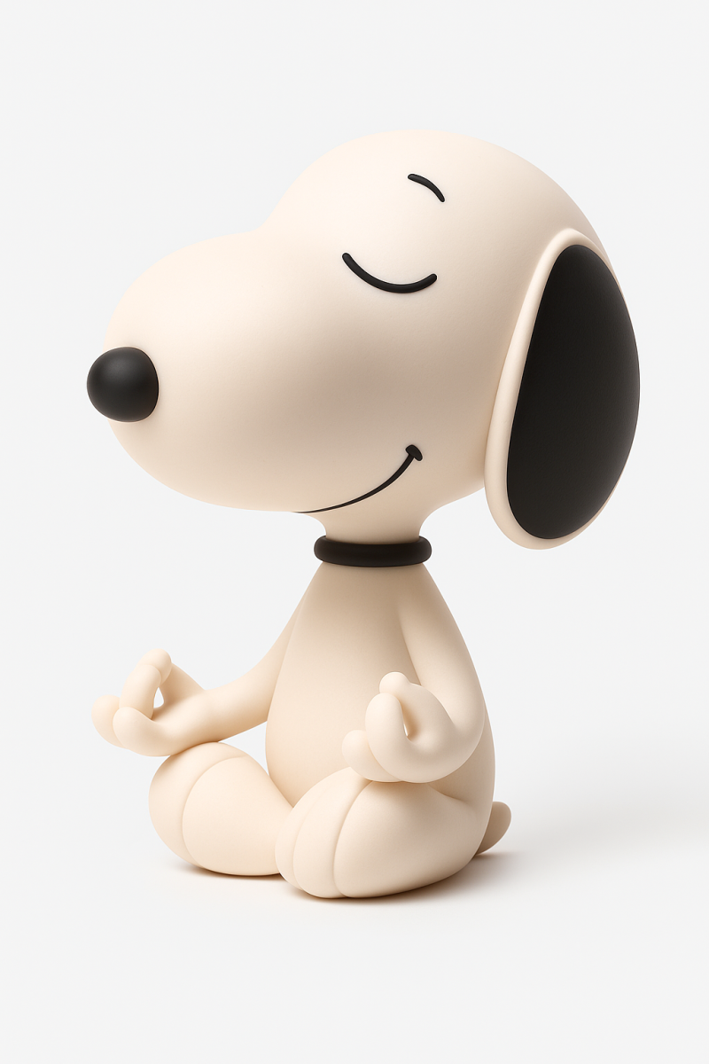 Snoopy - The Meditating Dog Model Cetak 3D .c4d .max .obj .3ds .fbx .stl .blend 
