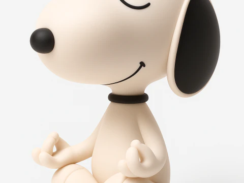 Snoopy - El perro meditador Modelo de impresión 3D