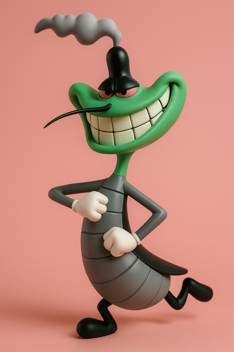 马基 - 奥吉和蟑螂 3D 打印模型 .c4d .max .obj .3ds .fbx .stl .blend