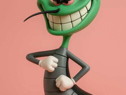 Marky - Oggy et les cafards Modèles 3D en vedette