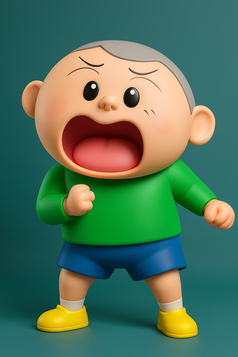 Masao Sato - Shinchan 3D Принт Модель .c4d .max .obj .3ds .fbx .stl .blend 