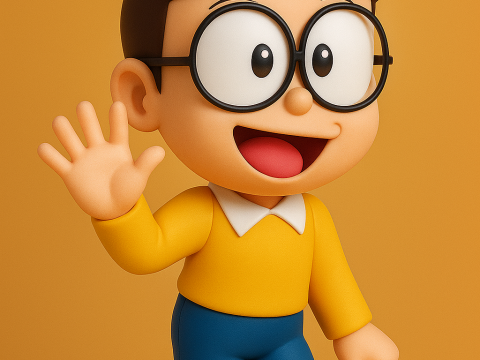 Nobita - Doremon Modèles 3D en vedette